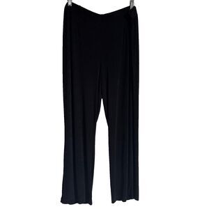 Chico’s Travelers black pull on pants Women’s 16/18 petite elastic waist stretch